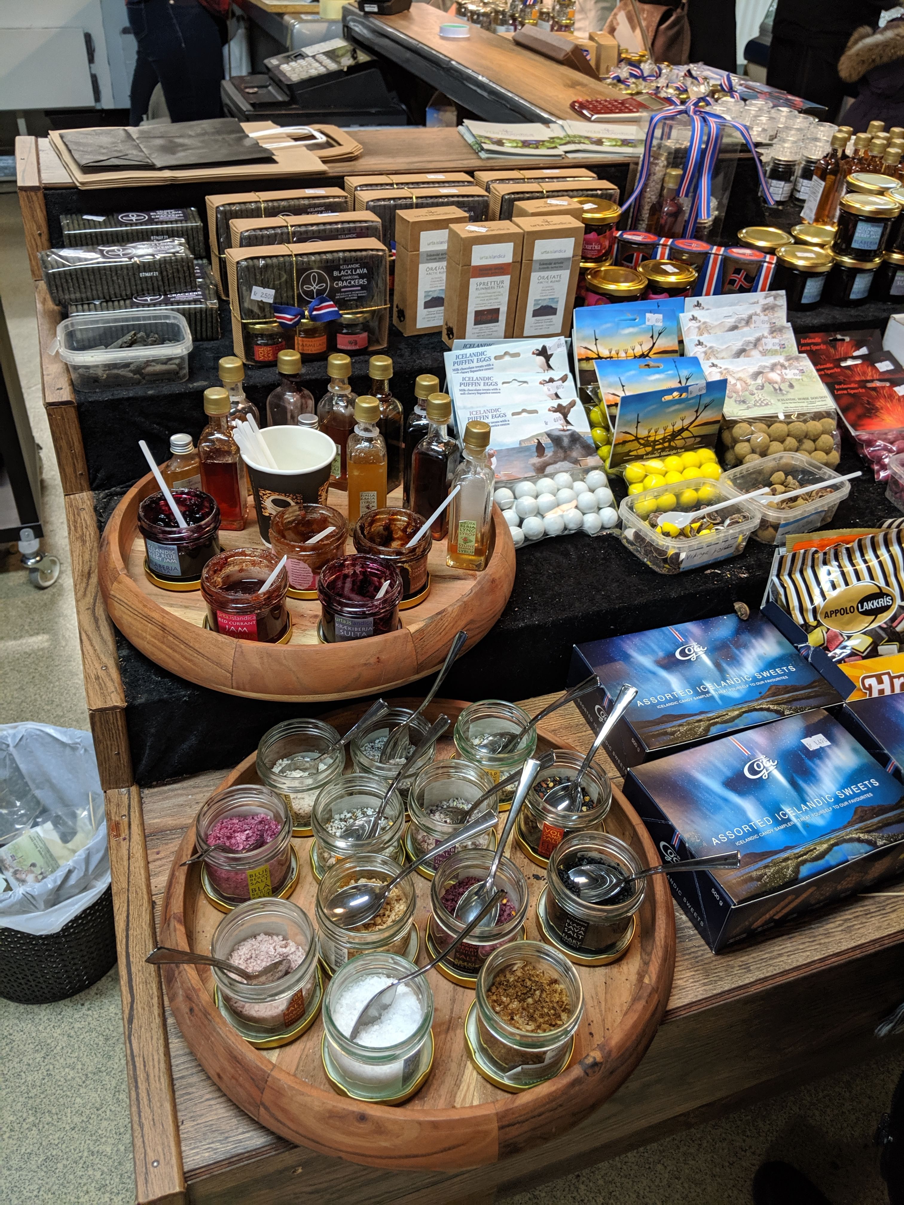 A selection of local food items