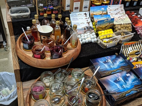 A selection of local food items
