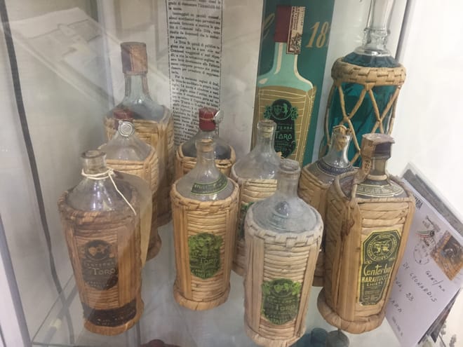 The old bottle of Centerba Toro