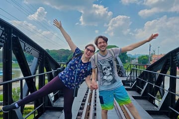 From Bangkok: Kanchanaburi, River Kwai and Erawan Waterfall Tour