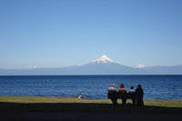 Osorno Volcano and Petrohue Falls from Puerto Varas 2