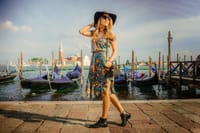portrait with the basilica della salute