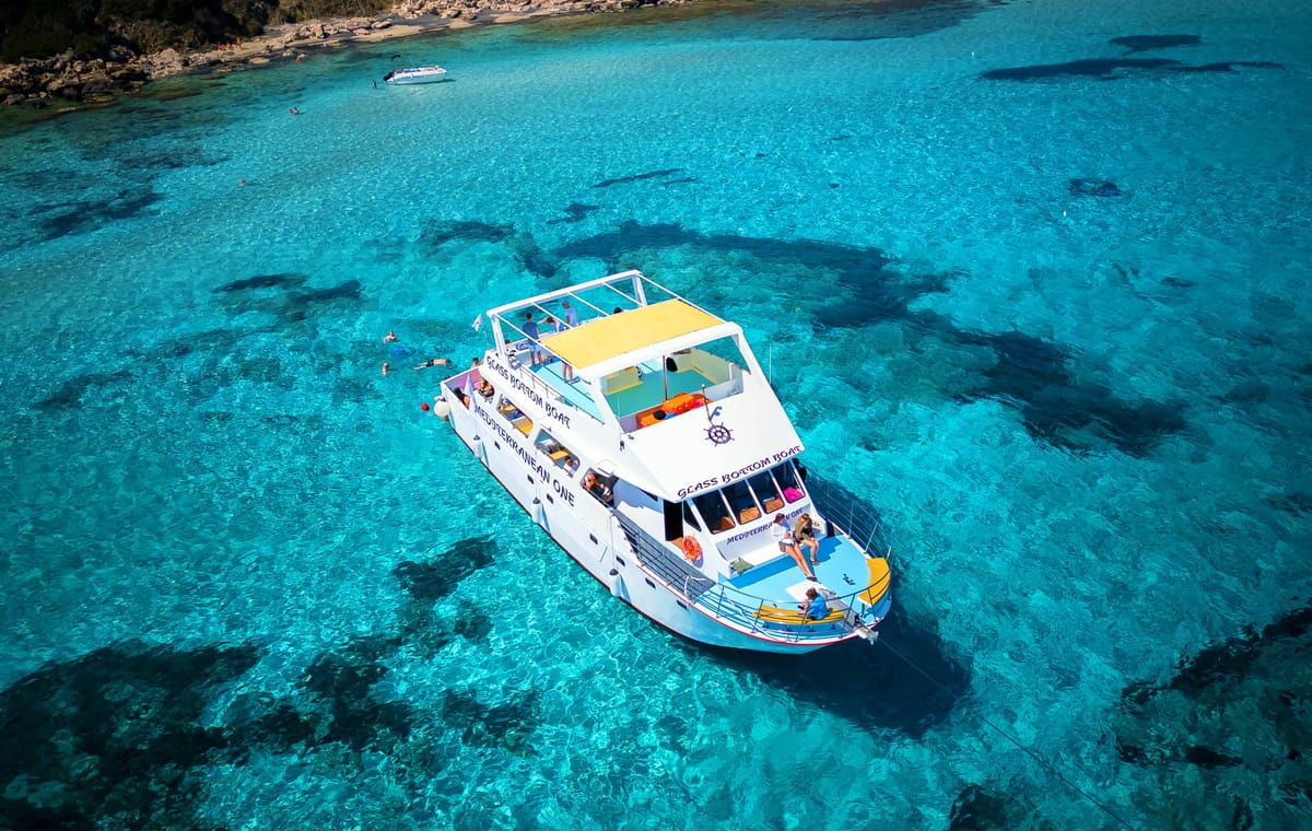 Paphos: Blue Lagoon Boat Adventure with Bus Transfer