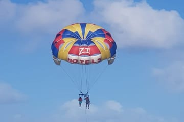 Parasailing Adventure Over Punta Cana's Coastline