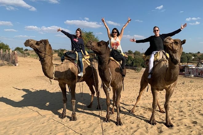 Camel Riding By Guest in Osian Desert.