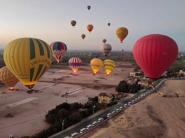 Hot Air Balloon Ride over Luxor's West Bank at Sunrise