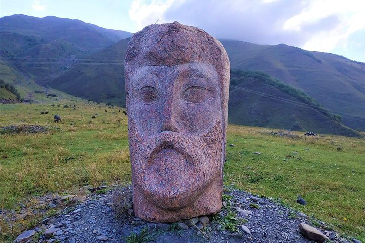 Sno Giant Head Sculptures of Georgia’s prominent public figures