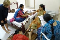 Applying Heena in hands &amp; lags