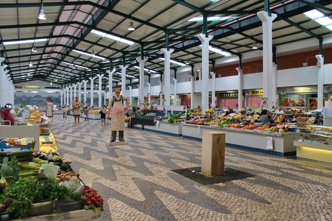 Livramento Market in Setubal 