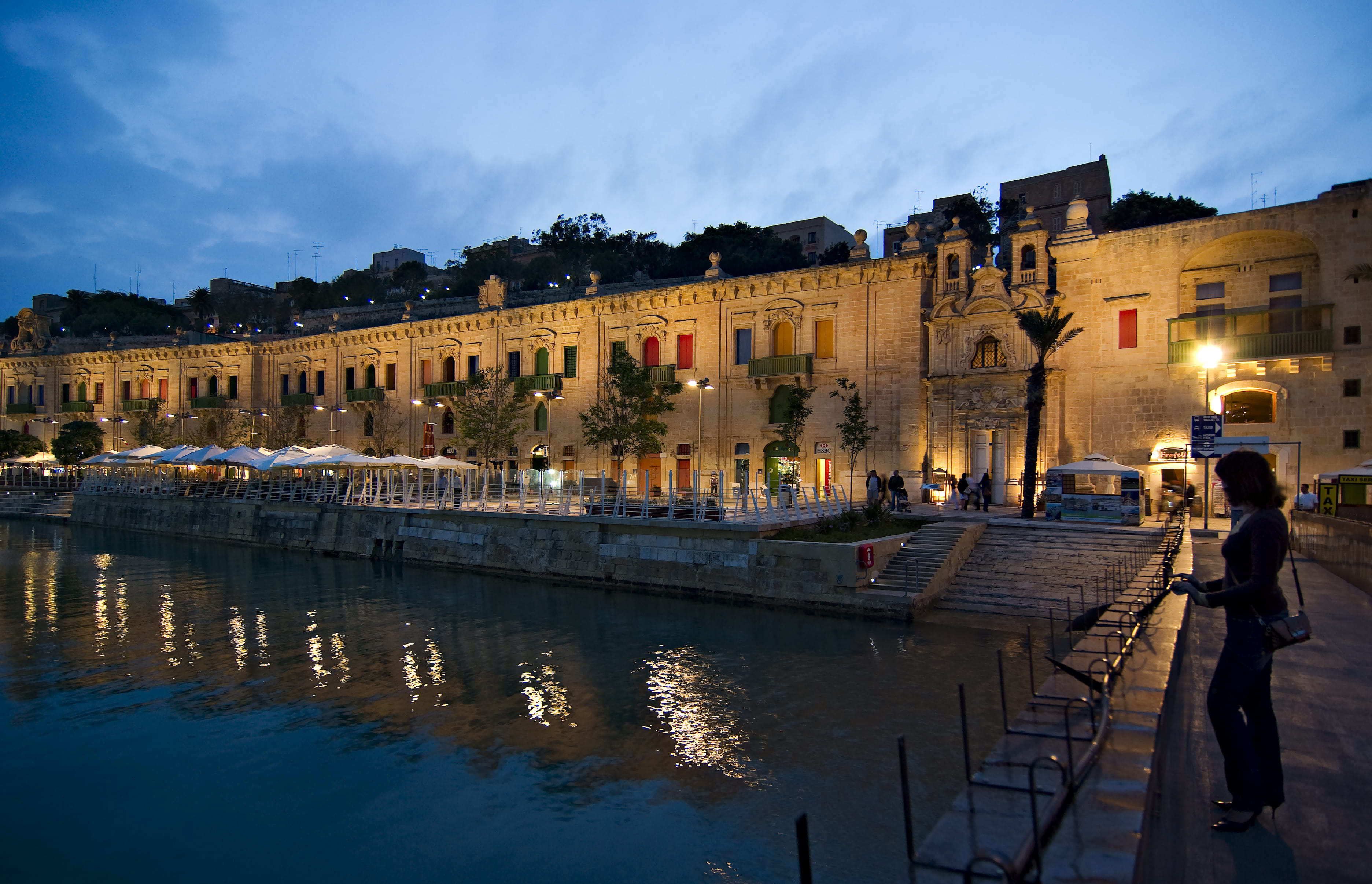 Valletta Waterfront at Night