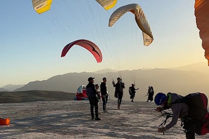 Paragliding From Marrakech In Agafay Desert With Transfers