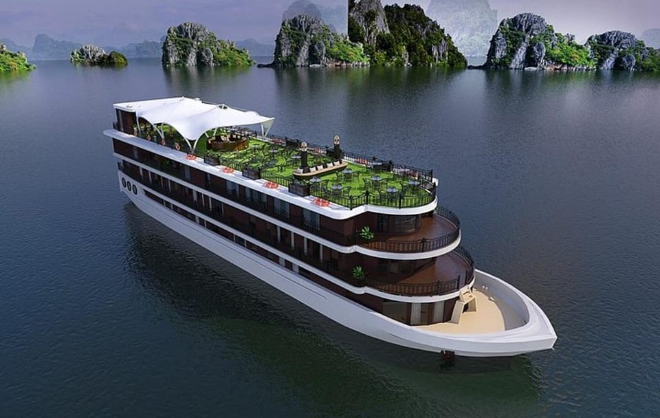 Halong Bay Luxury Cruise with Kayaking and Island Visits