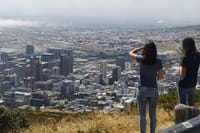 View of Cape Town City Bowl from Signal Hill