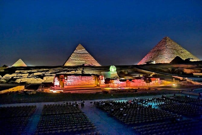 Cairo: Sound and Light Show at Giza Pyramids: A Night of Ancient Spectacle With Dinner