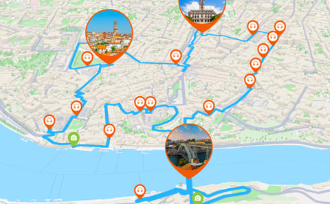 Audio Guided Walking Tour of Porto and Vila Nova de Gaia