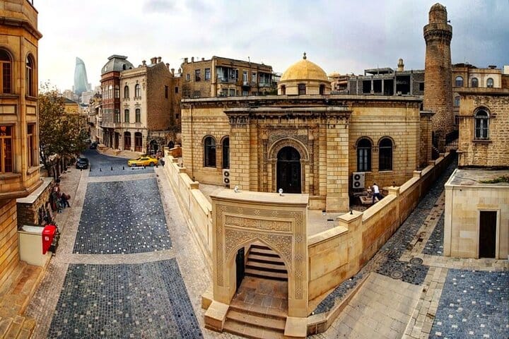 Baku city tour-Baku Crystal Hall-Carpet Museum Baku-fountain square-icherisheher