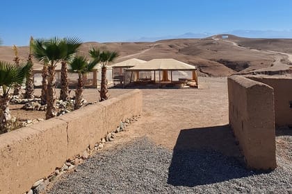 Agafay Desert, Sunset, Camel Ride And Diner