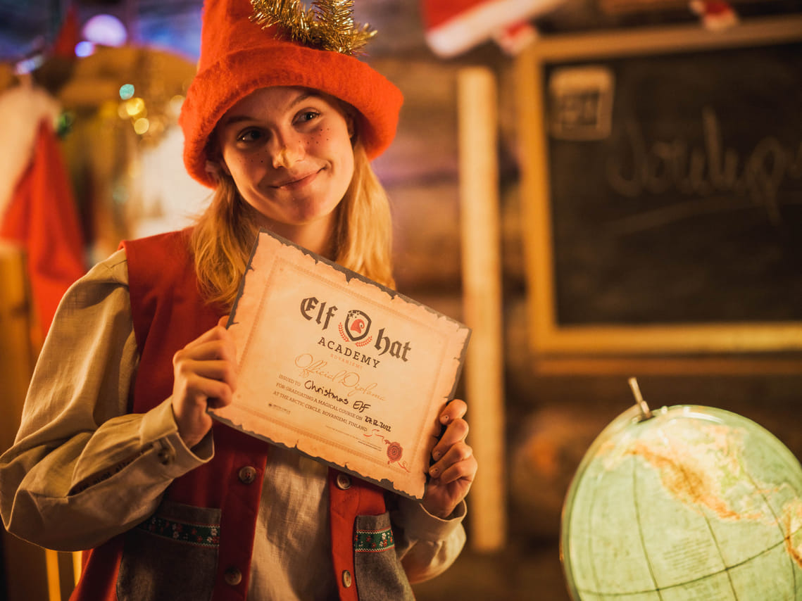 Elf Hat Academy in Santas Village