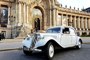 Private Vintage Car Half day Tour with Eiffel Summit & Waffle 