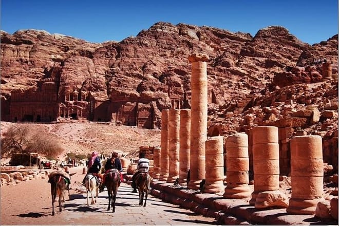 Explore the rose-red city of Petra