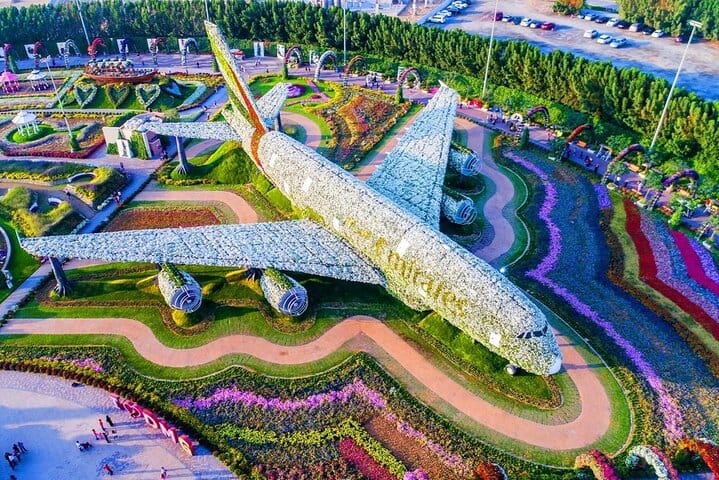 Emirates Flight at Dubai Miracle Garden