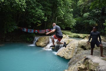 Blue Hole and Secret Falls Tour with Shopping in Montego Bay