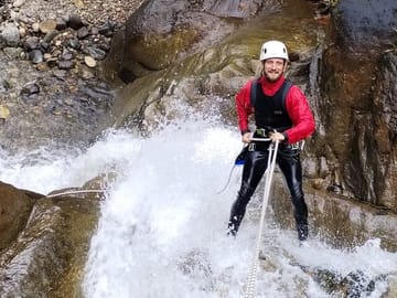 Canyoning Adventure at Baños Cascada Chamana, Ecuador
