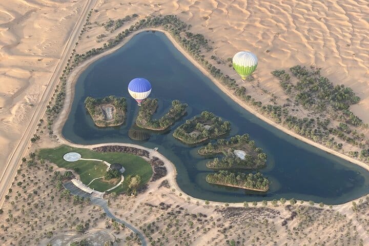 The beautiful view of desert from the sky