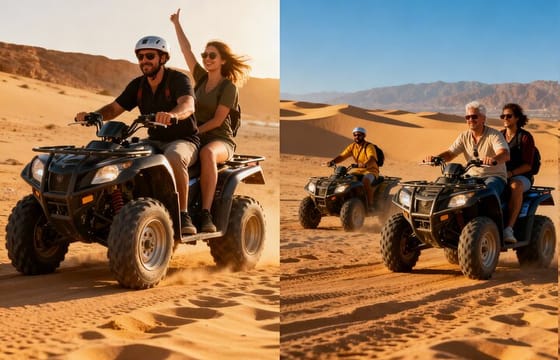 Desert Sunset Safari: ATV Adventure, Camel Ride & BBQ Dinner Show