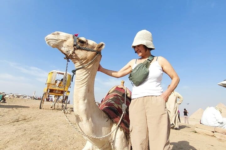 Hurghada to Cairo Private Tour Pyramids Grand Museum Camel Ride