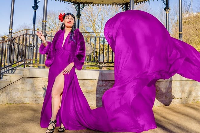Flying Dress Photoshoot in London. Photographer in London. Book photoshoot now www.scalensstudio.com/photoshoot-london