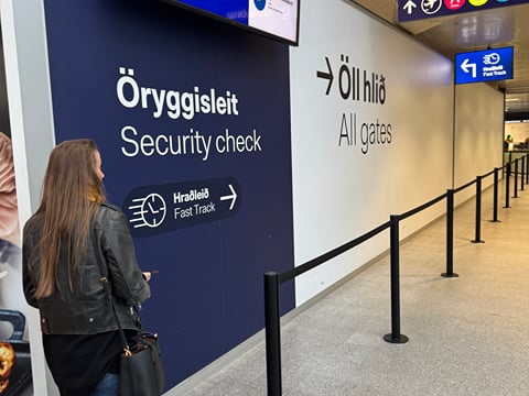 KEF Airport Fast Pass through Security, photo 3
