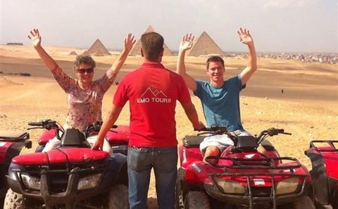Private ATV Quad Bike Safari at the Giza Pyramids Desert