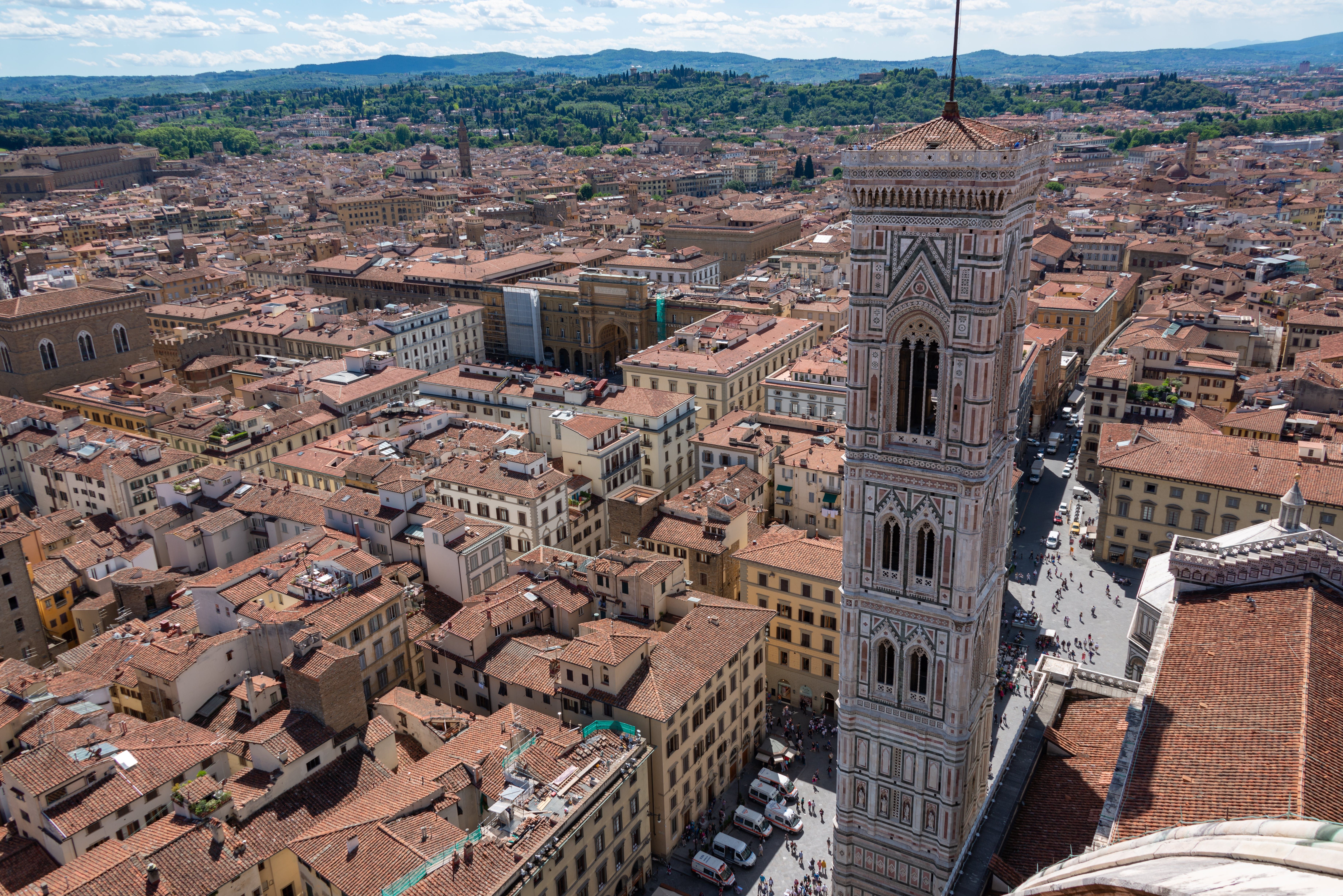 Panoramic view of Giotto's Belltower and the city centre