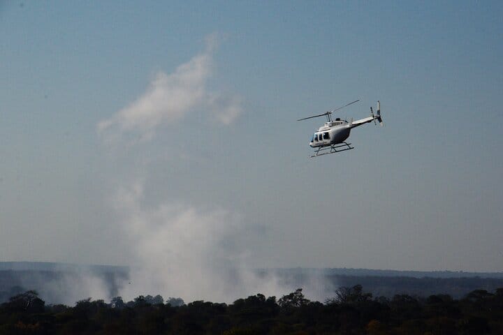15 minutes scenic helicopter flight above Victoria Falls-Zimbabwe
