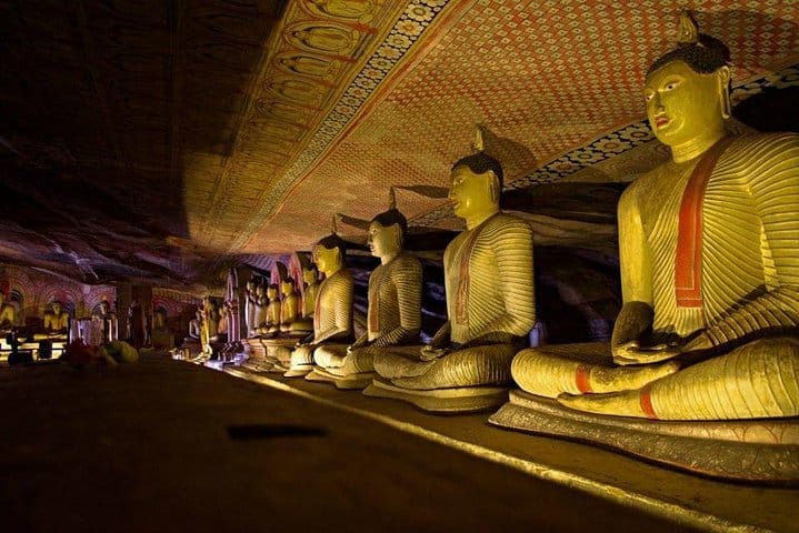 Inside the Dambulla Cave Temples