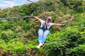 Extreme Zipline and City Tour with Beach Break in Roatán