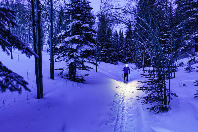 Noche Encantada: Caminata Privada con raquetas de nieve bajo la luna llena