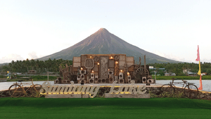 Bicol Philippines: Sumlang Lake Express with Cagsawa Ruins