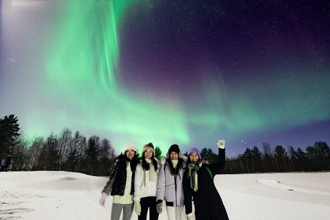 Rovaniemi: Northern Lights Group Tour - Guaranteed View 