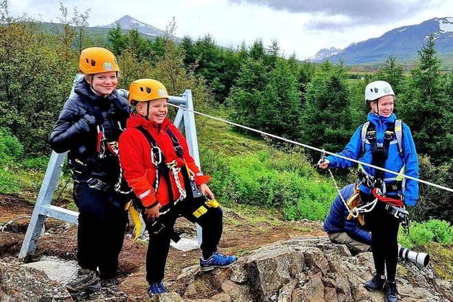 Zipline Adventure Through Glerárgil River Canyon in Akureyri Town photo 5