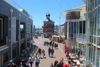Travelers going to Robben Island