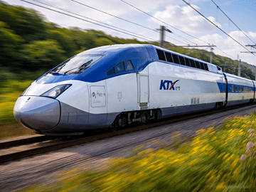 KTX High-Speed Train from Seoul to Busan
