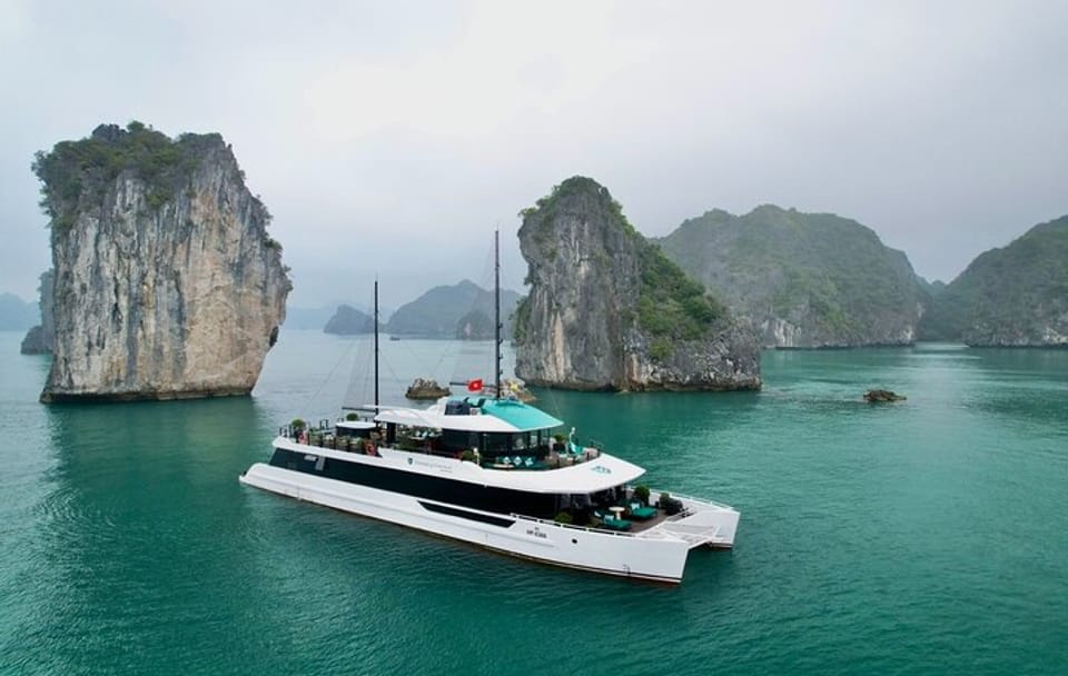 The Halong Catamaran Cruise -Premium Day Tour -Explore Lan Ha Bay