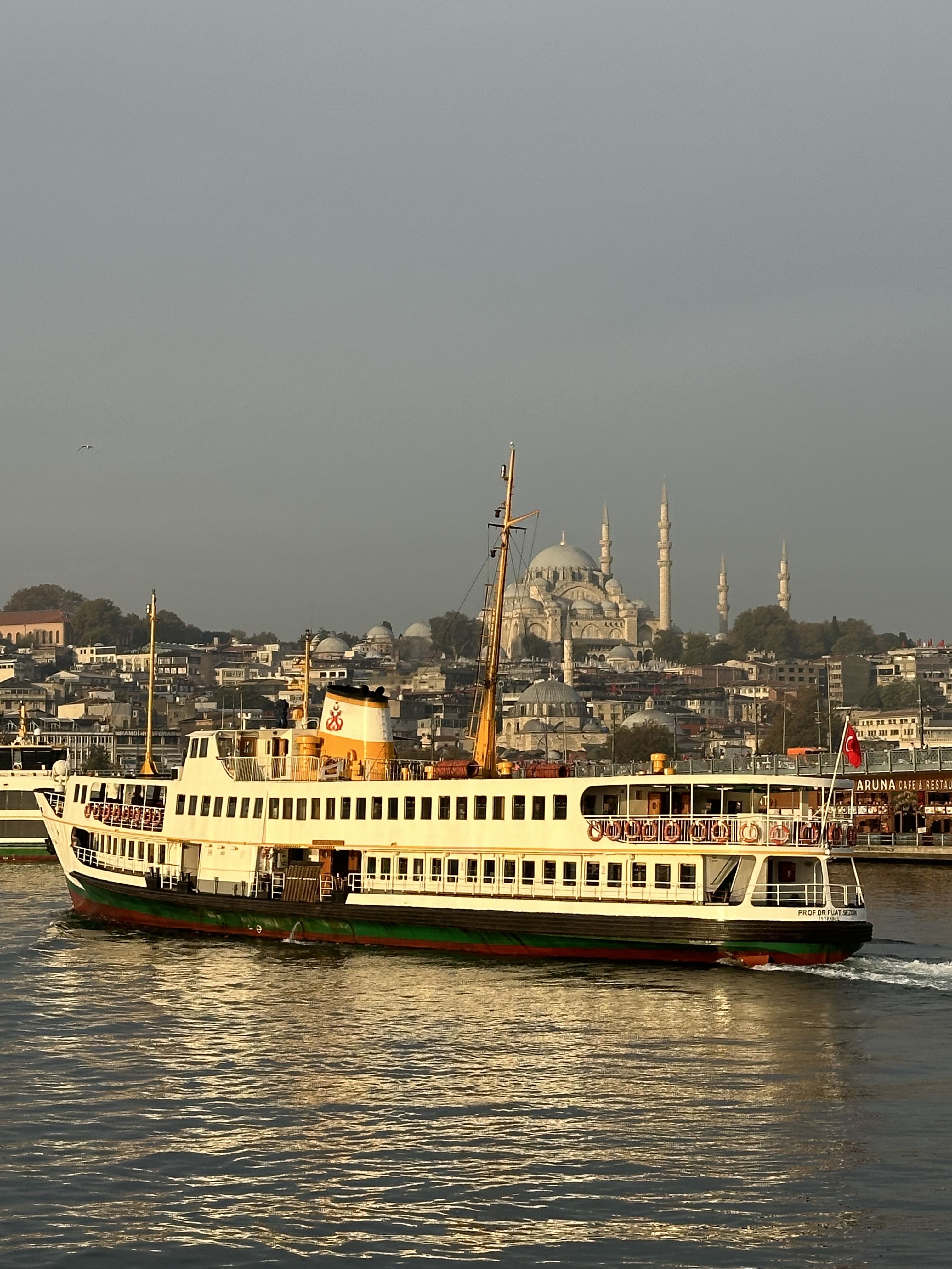 ferry ride from Europe to Asia in Istanbul