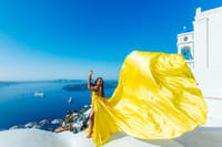 Santorini flying dress photo 4