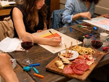 Guided Painting with Unlimited Wine Sant’Ambrogio Florence