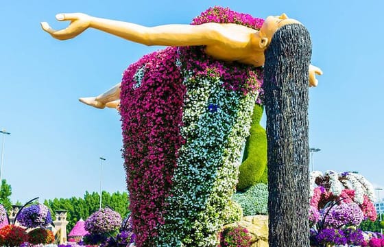 Dubai Miracle Garden Ticket with Dubai City Tour