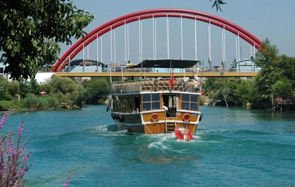 Manavgat Boat Tour with Waterfall and Grand Bazaar from Belek