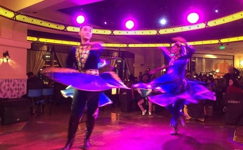 Shanghai Night River Cruise with Xinjiang Dining Experience